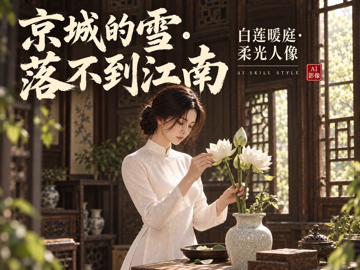 《京城的雪·落不到江南》短片海报